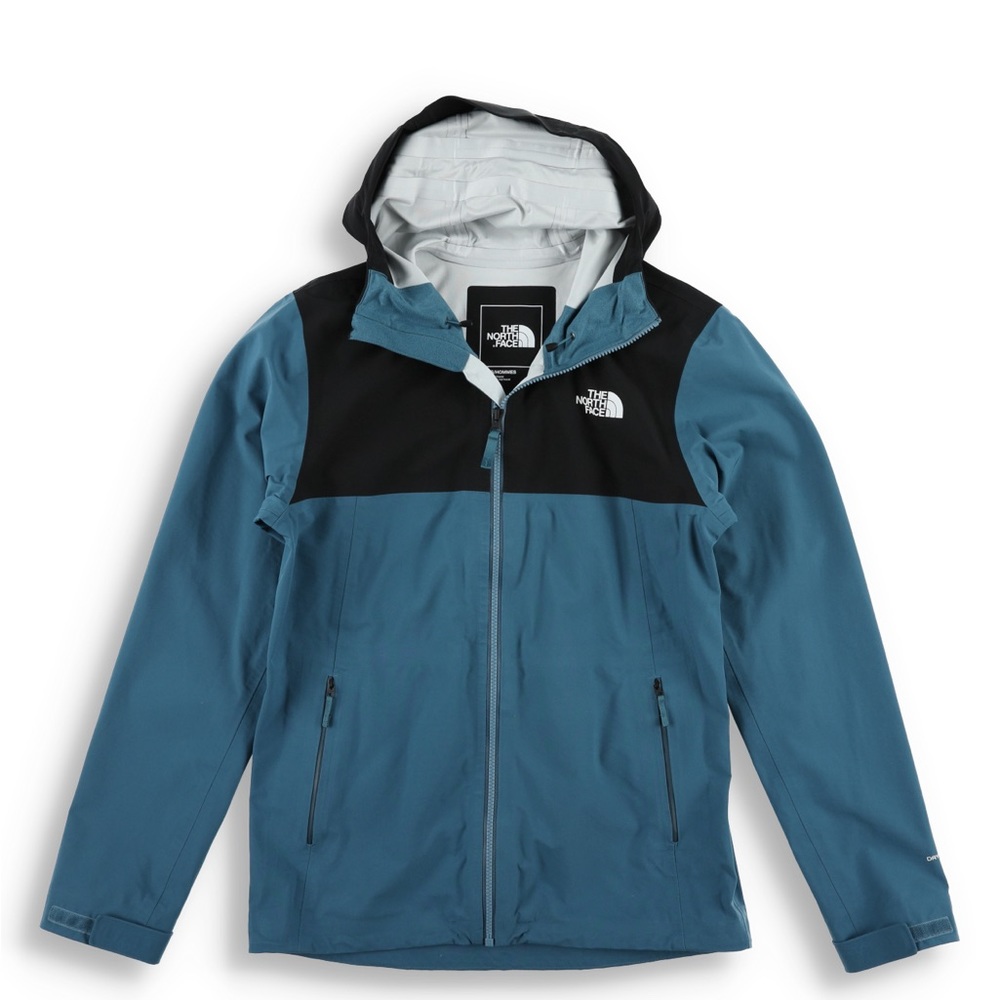North Face Barr Lake Waterproof Jacket Mallard Blue Black